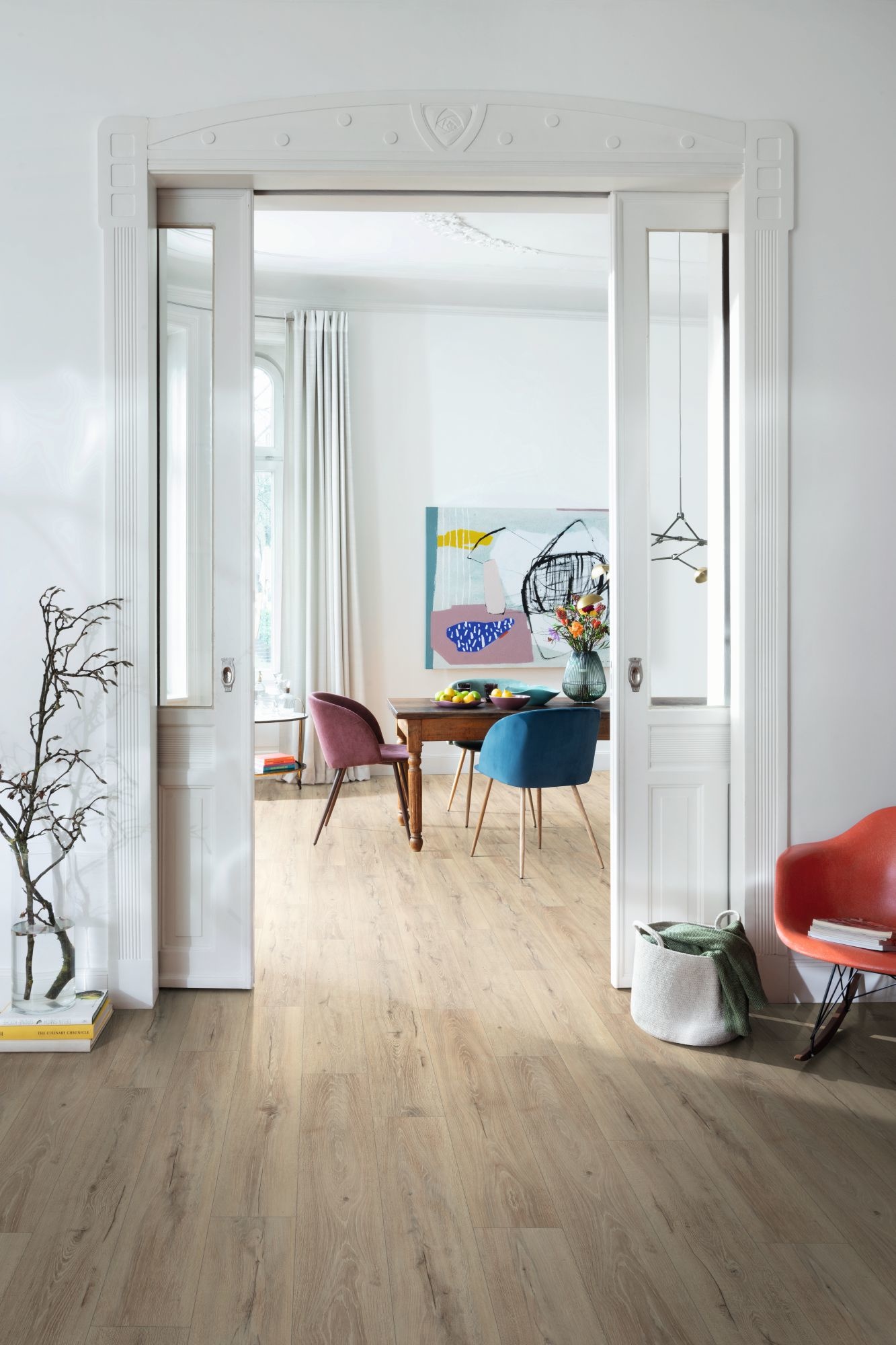 Laminate Classic Rainure-V 8mm H2416 - EPL189 V4 Deepskin Beige Melba Oak