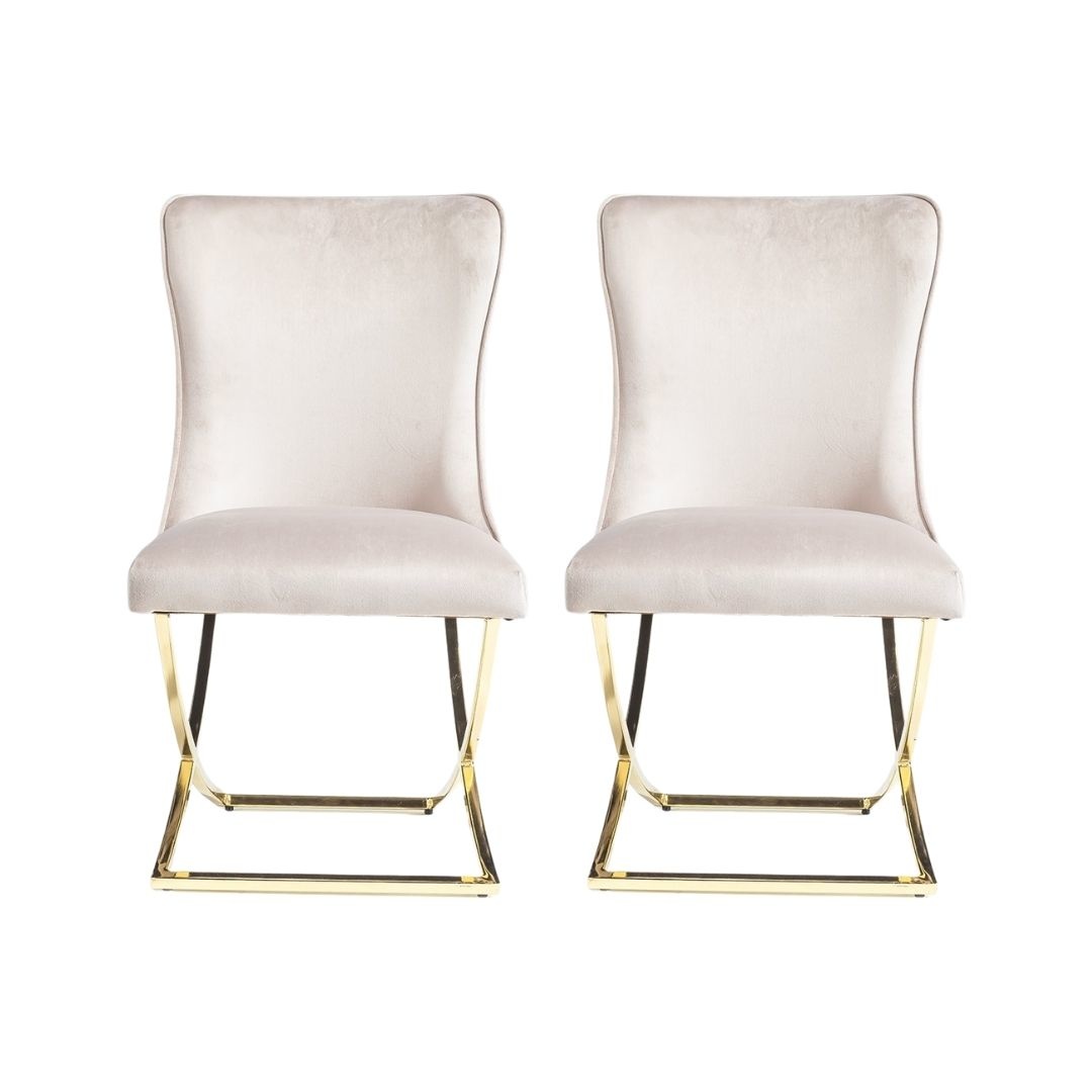 beige color dining chairs