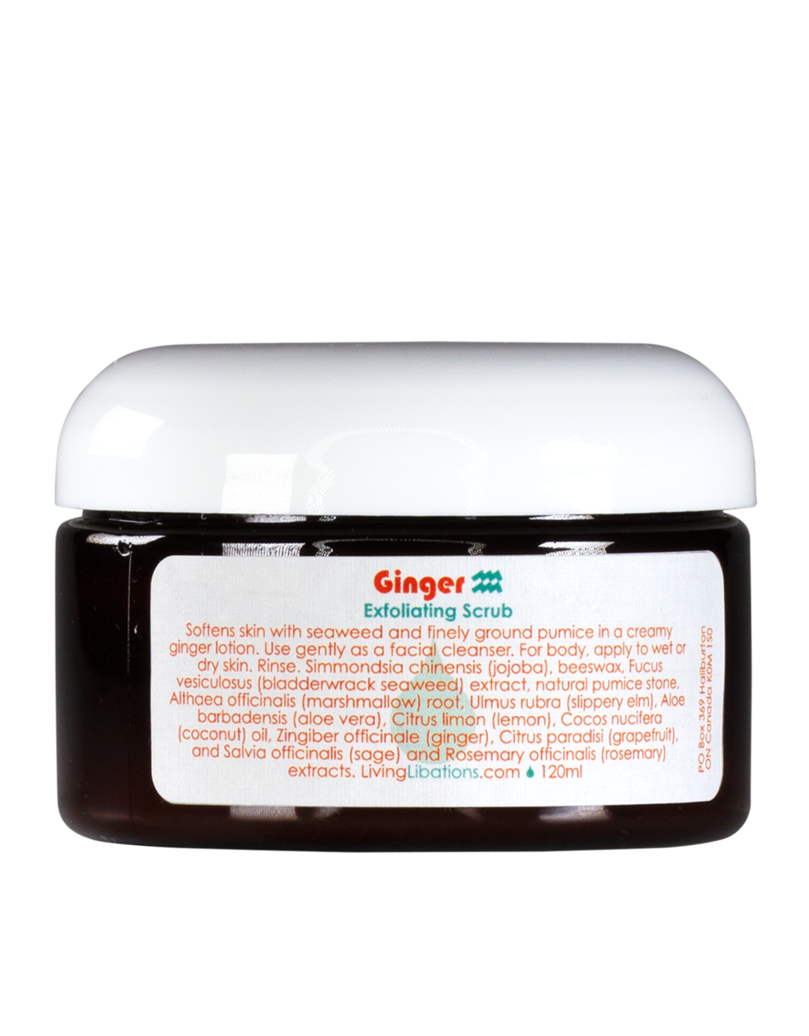 Living Libations Ginger Exfoliating Scrub 120 ml