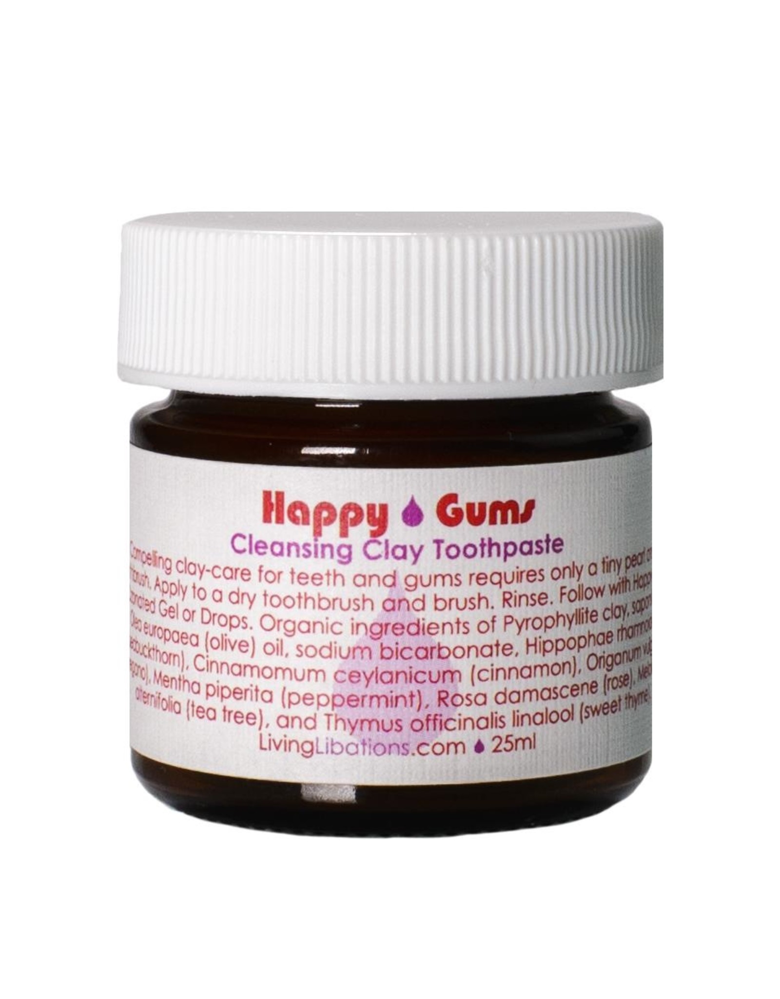 Living Libations Happy Gums Cleansing Clay Toothpaste