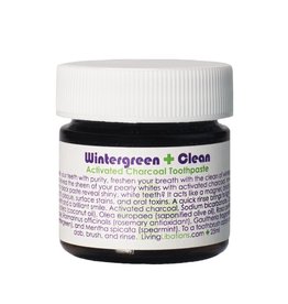Living Libations Wintergreen Clean Activated Charcoal Toothpaste