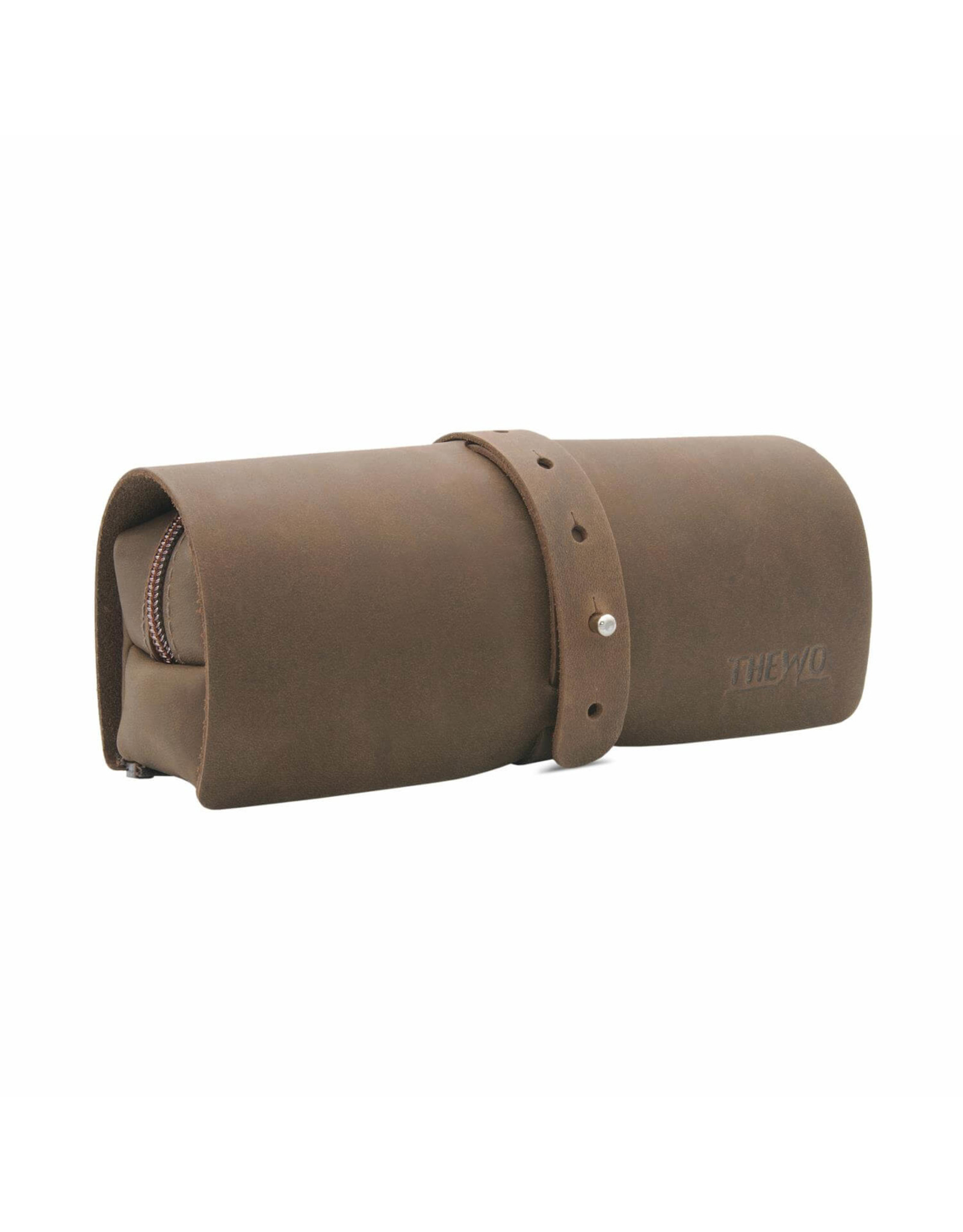 THEWO | "Tamea" 3 in 1 omwikkelbare etui van vintage leer - old antique