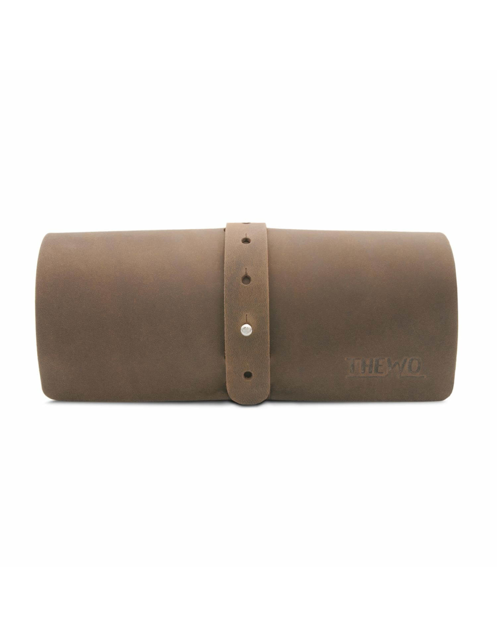 THEWO | "Tamea" 3 in 1 omwikkelbare etui van vintage leer - old antique