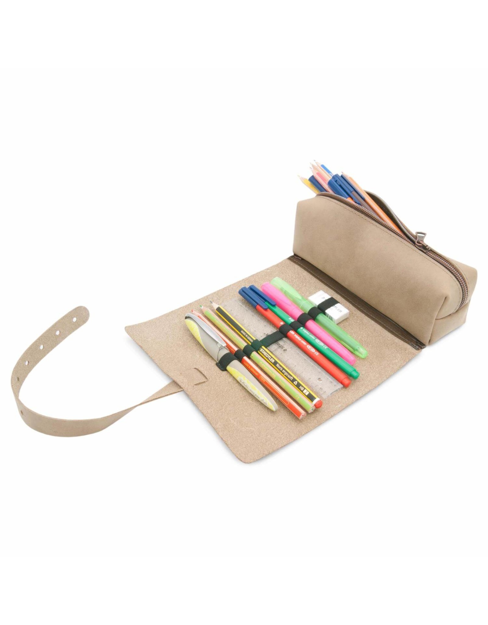 Thielemann THEWO | "Tamea" 3 in 1 omwikkelbare etui van vintage leer - new antique