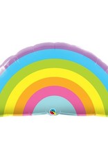 Supergrote regenboog folieballon 91 cm