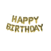 Folieballon happy birthday goud
