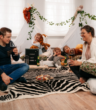 Home sweet home slaapfeestje