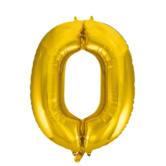 Cijferballon XXL goud / 0