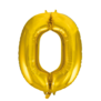 Cijferballon XXL goud / 0