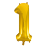 Cijferballon XXL goud / 1