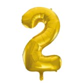 Cijferballon XXL goud / 2