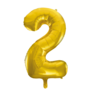 Cijferballon XXL goud / 2