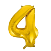 Cijferballon XXL goud / 4