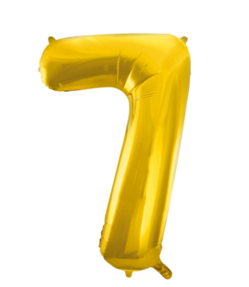 Cijferballon XXL goud / 7
