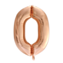 Cijferballon XXL rosé goud / 0