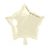 Folieballon ster: Ivoor