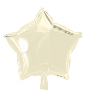 Folieballon ster: Ivoor