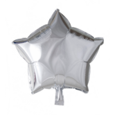Folieballon ster: Zilver