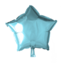 Folieballon ster: ijsblauw