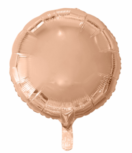 Folieballon rond: Rosé goud