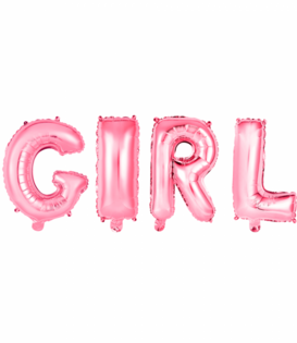 Folieballon roze: Girl
