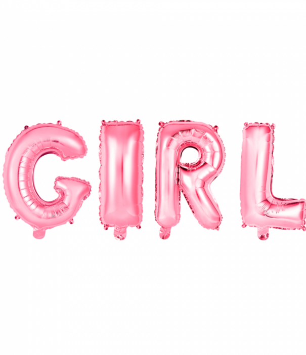 Folieballon roze: Girl
