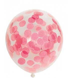 Confetti ballon Roze