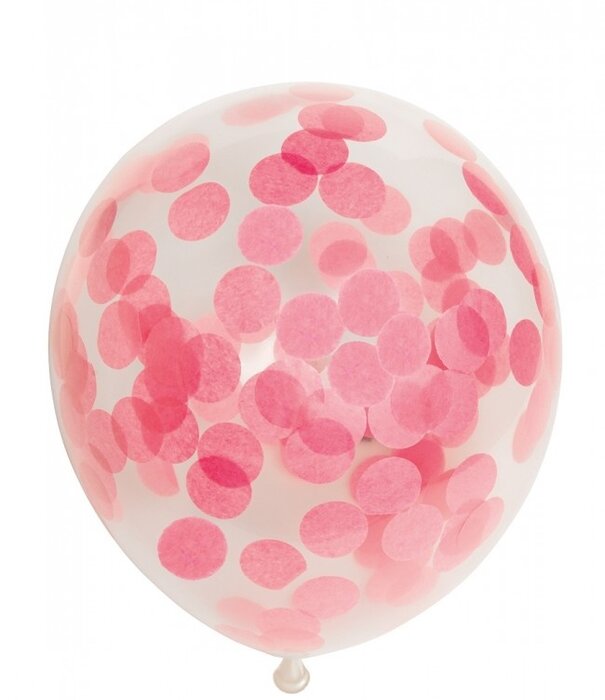 Confetti ballon Roze