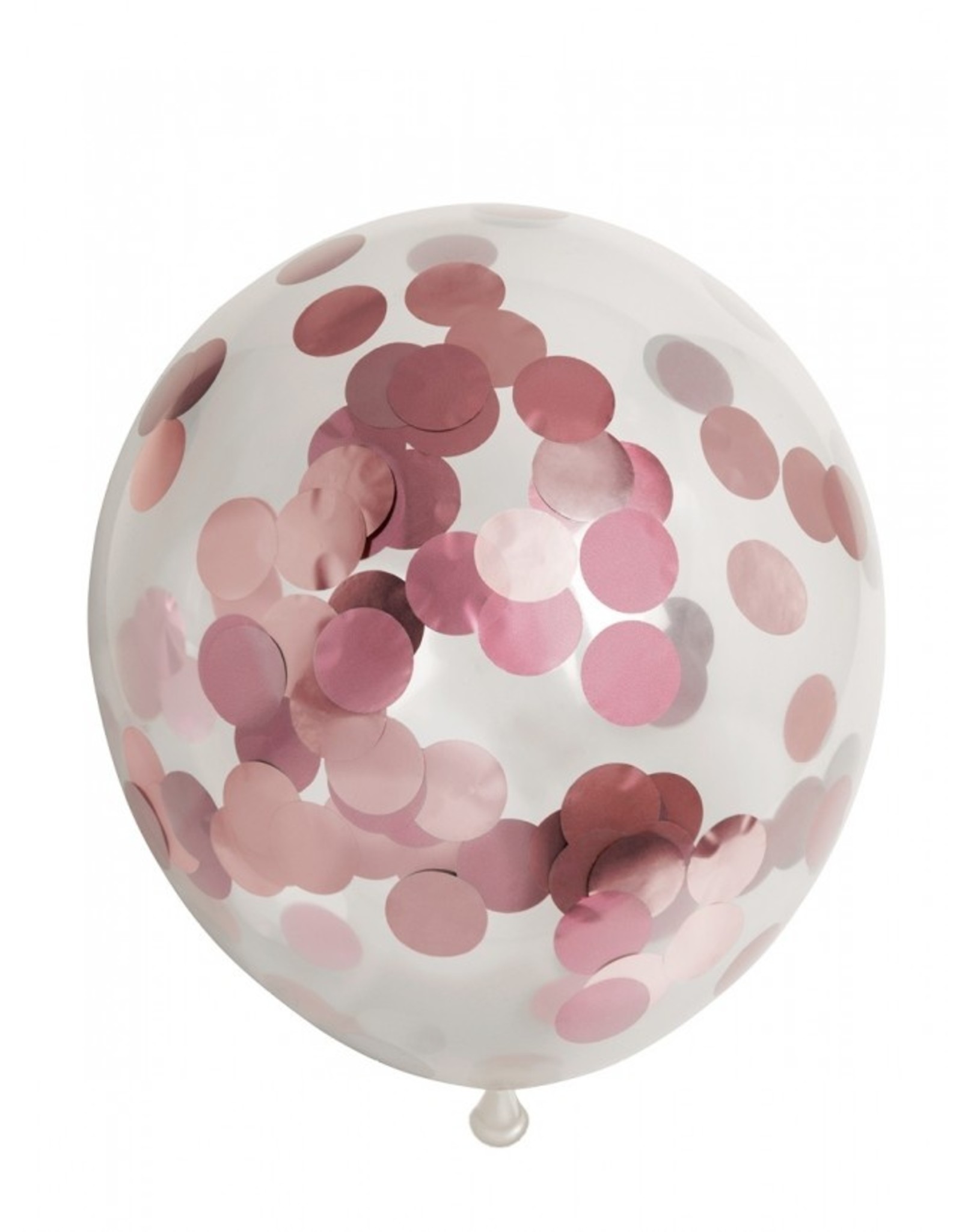 Confetti ballon rosé goud