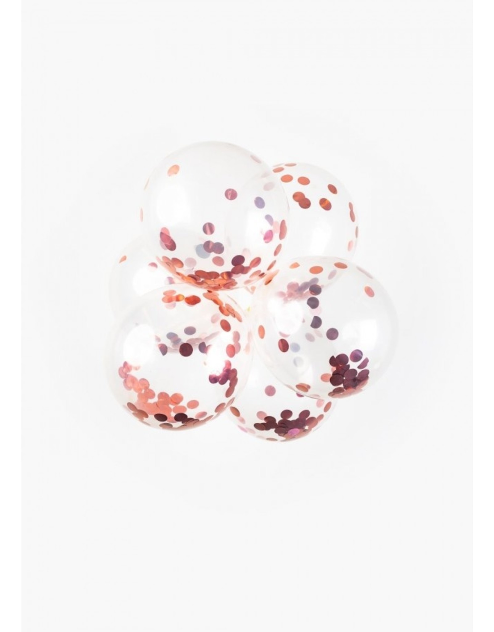 Confetti ballon rosé goud