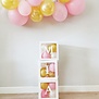 DIY Ballonnen box: met naam en eigen kleuren