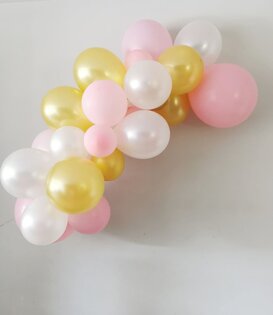 Ballonnenslinger: Goud - Roos - Wit