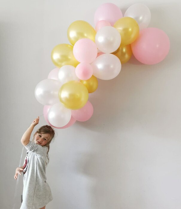 Ballonnenslinger: Goud - Roos - Wit