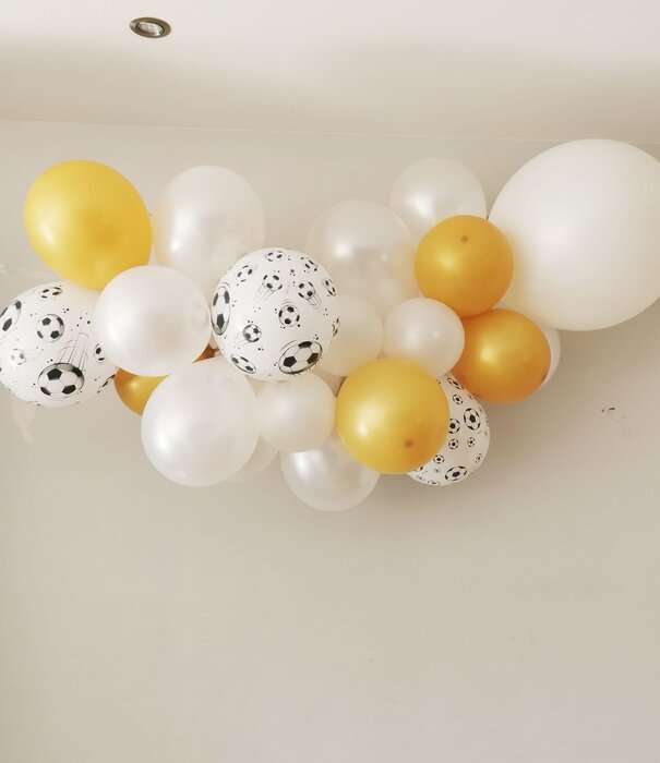Ballonnenslinger voetbal: Wit-goud
