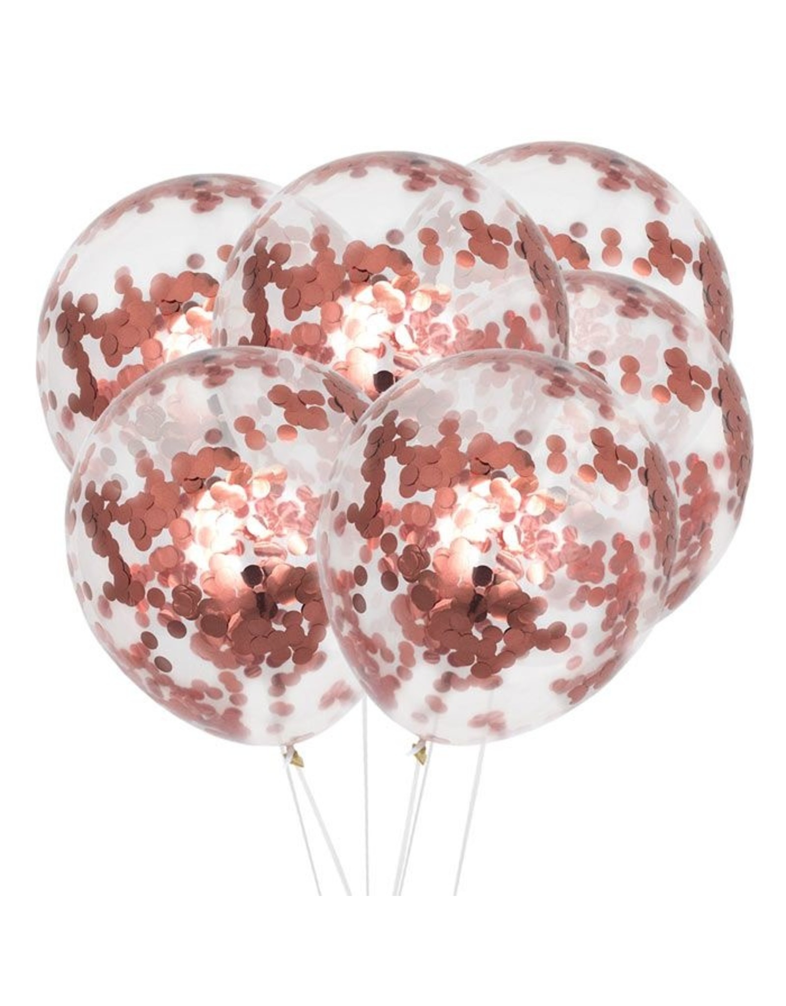 Zegevieren Larry Belmont Civiel Confettiballon rose goud - WOW Party