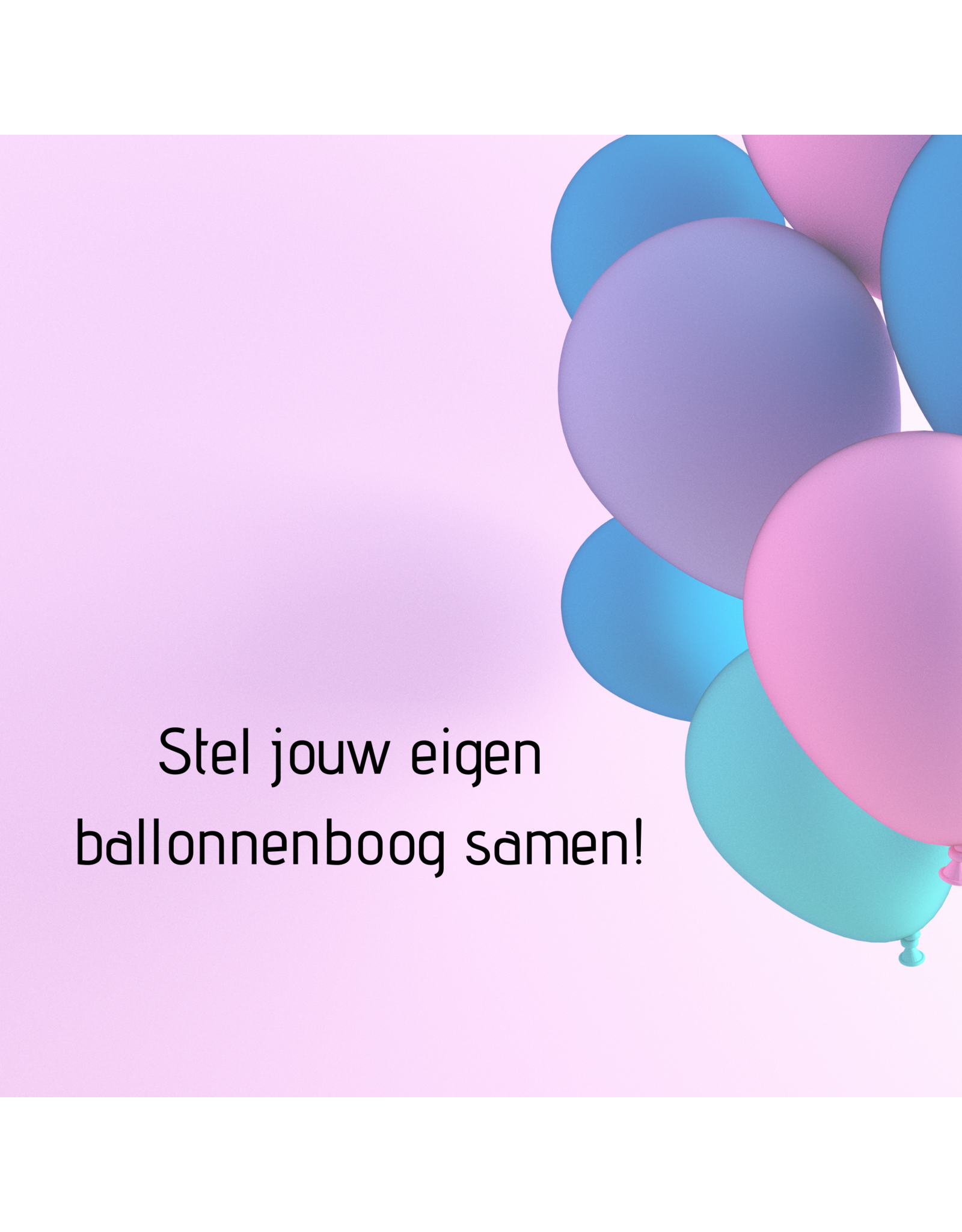 Ballonnenboog: Kies je eigen kleuren