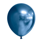 10x Chrome donkerblauwe ballonnen