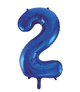 CIJFERBALLON XXL BLAUW / 2