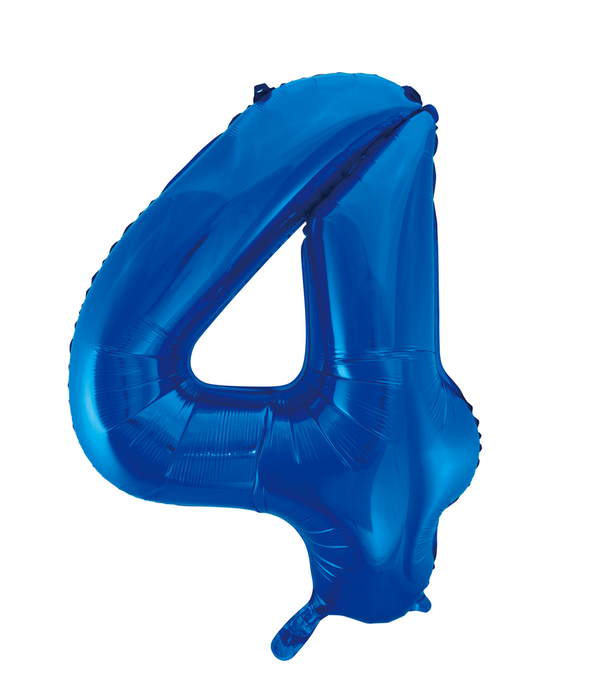 CIJFERBALLON XXL BLAUW / 4