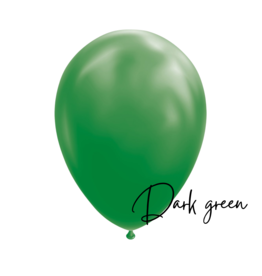 10x Latex ballon: Donker groen