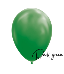 10x Latex ballon: Donker groen