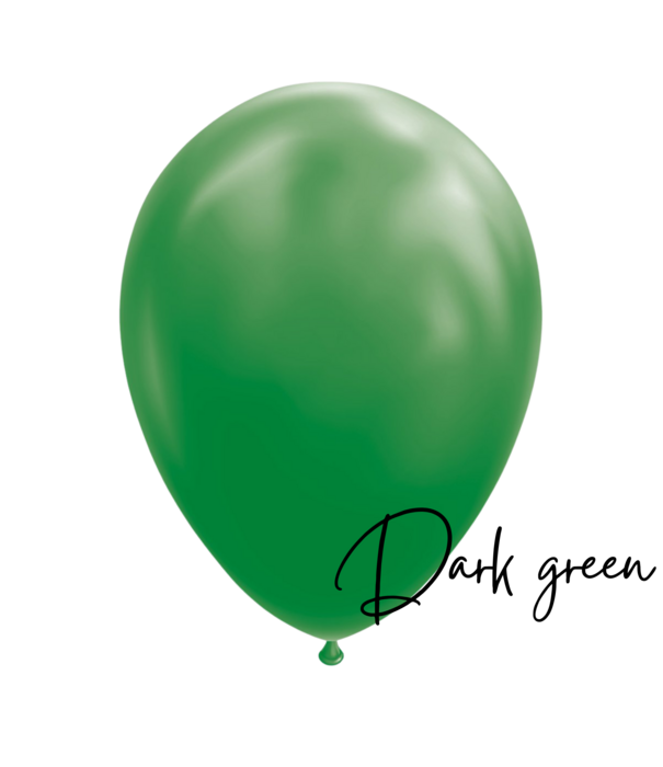 10x Latex ballon: Donker groen