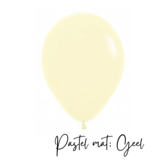 10 latex ballon: Pastel mat geel