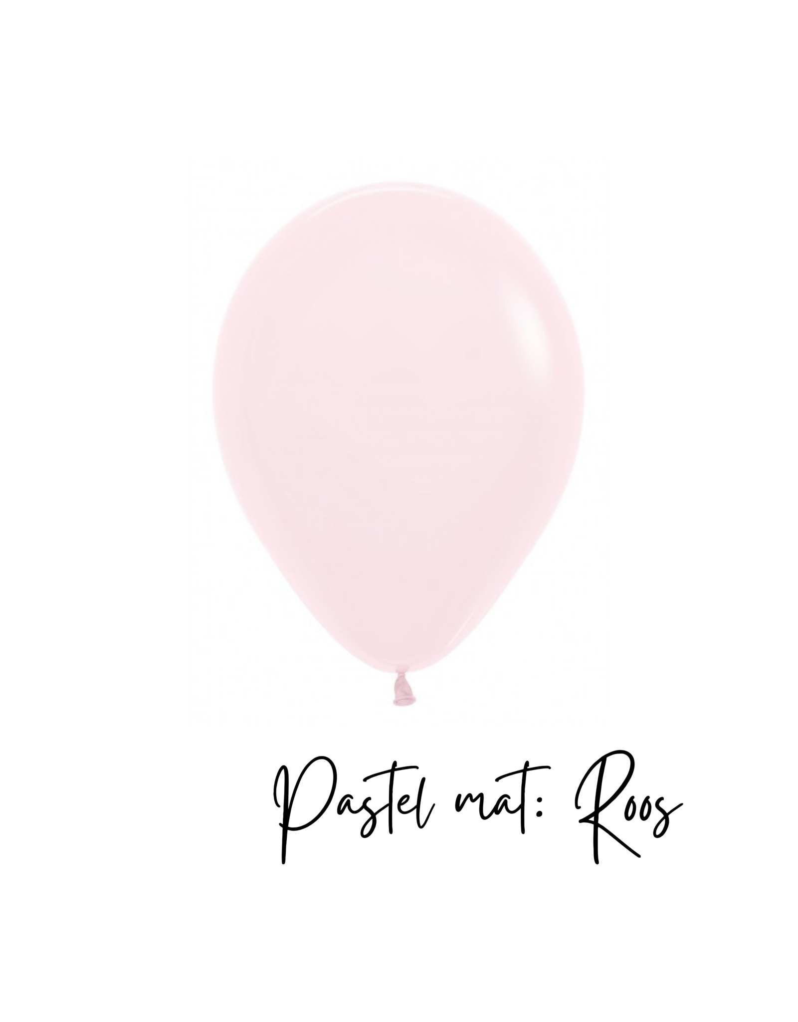 10x latex ballon: pastel mat roze