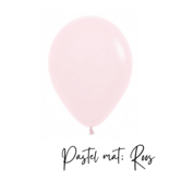 10x latex ballon: pastel mat roze