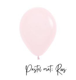 10x latex ballon: pastel mat roze