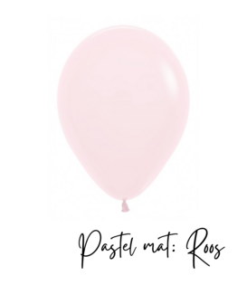 10x latex ballon: pastel mat roze