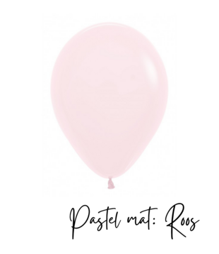 10x latex ballon: pastel mat roze