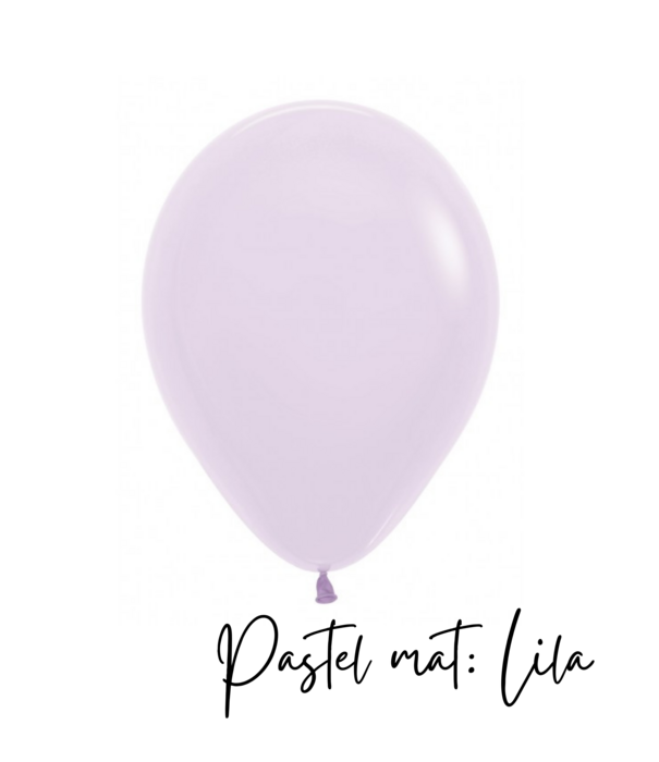 10x latex ballon: pastel mat lila