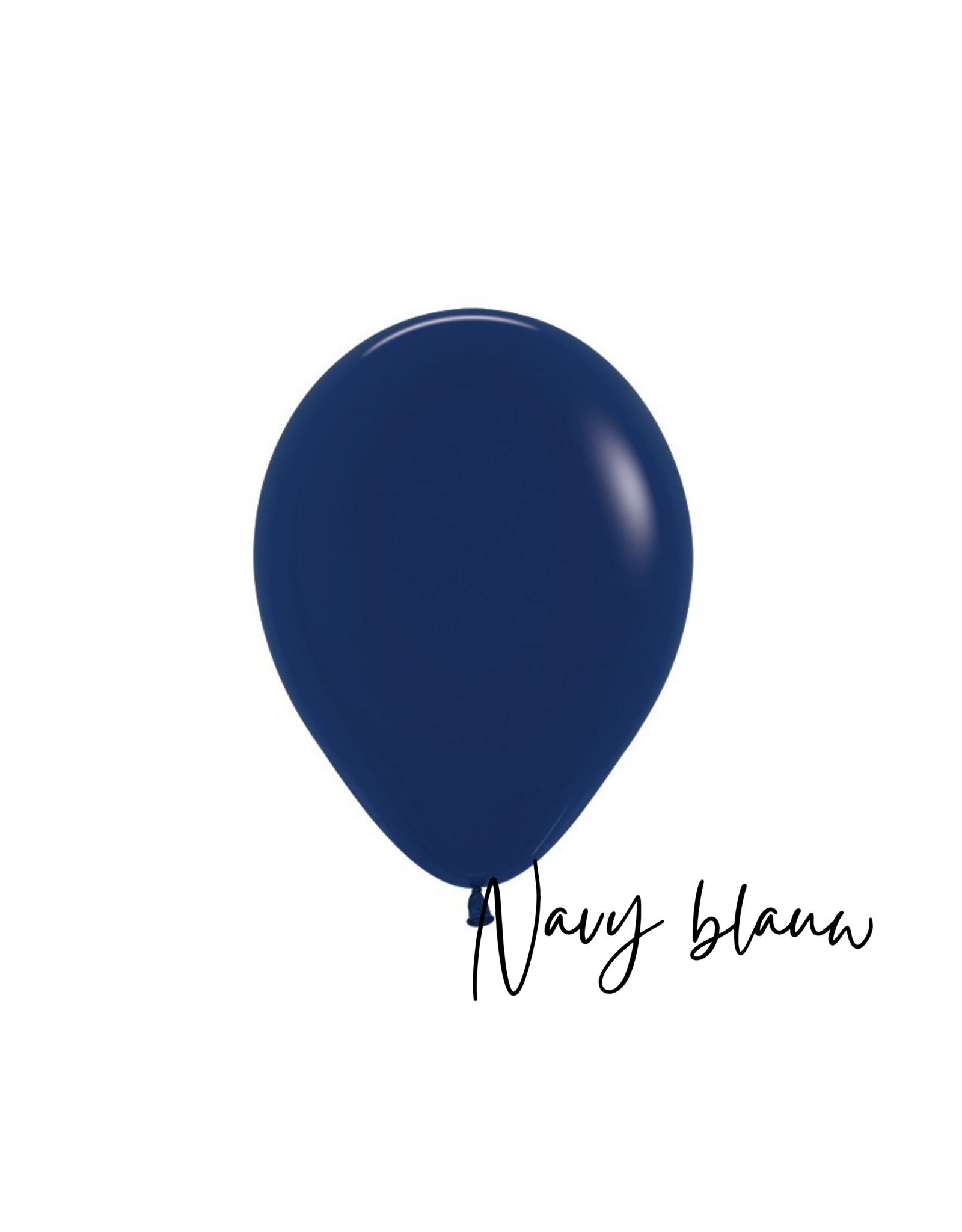 10x latex ballon: Navy blauw